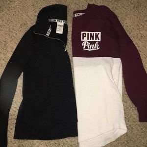 3 victoria secret PINK sweatshirts